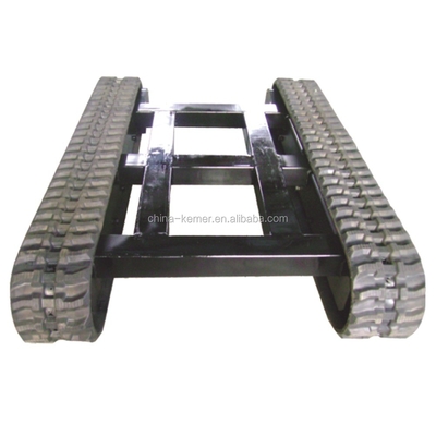 Chassi de 6 toneladas de trilho de borracha para lojas de materiais de construção e velocidade de 0-3.8 km/h
