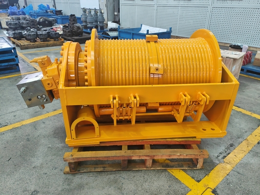 25T de alta torque de reboque do motor de linha de arame Vínculo hidráulico para o poste da bandeira Velocidade 0-40m/min