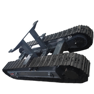 Quadro de trilho de 8 T de aço de rastreamento Subtrelha para oficinas de reparação de máquinas Chassis com trilho