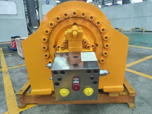 25T de alta torque de reboque do motor de linha de arame Vínculo hidráulico para o poste da bandeira Velocidade 0-40m/min