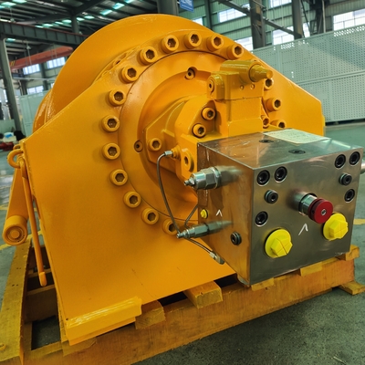25T de alta torque de reboque do motor de linha de arame Vínculo hidráulico para o poste da bandeira Velocidade 0-40m/min