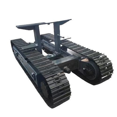 Quadro de trilho de 8 T de aço de rastreamento Subtrelha para oficinas de reparação de máquinas Chassis com trilho