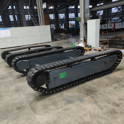 TR600 Custom 120KG Carga útil de controle remoto de todos os terrenos Chassi de rastreador de pista de borracha para robô UGV