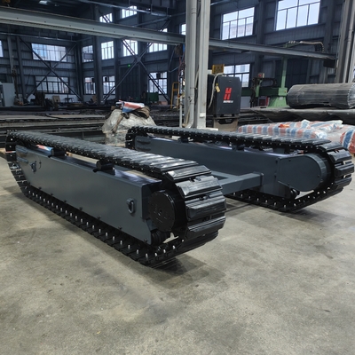 TR600 Custom 120KG Carga útil de controle remoto de todos os terrenos Chassi de rastreador de pista de borracha para robô UGV