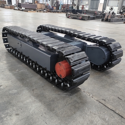 Chassis de aço com trilhos para carregadores de 200 kg na fábrica