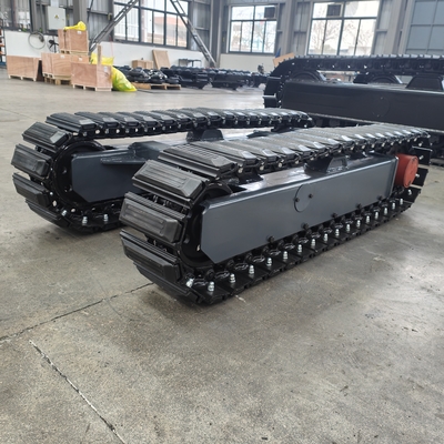Chassis de aço com trilhos para carregadores de 200 kg na fábrica