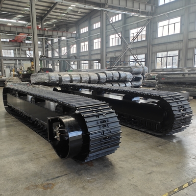 Lojas de material de construção Chassi de trilho de aço de borracha de 65 T Chassi de aço para escavadeira
