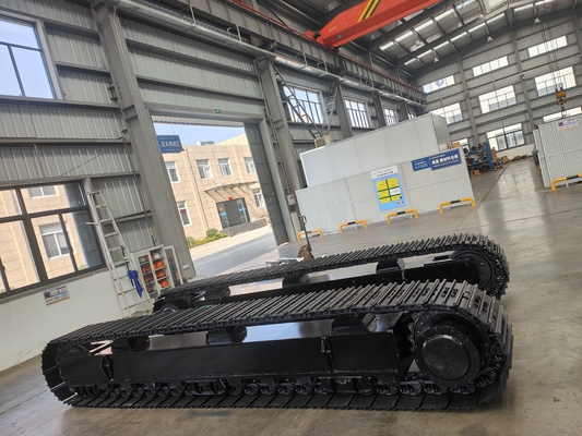 Lojas de material de construção Chassi de trilho de aço de borracha de 65 T Chassi de aço para escavadeira