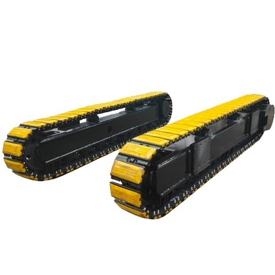 Construção 35T sistema de chassi de borracha e aço com motor de viagem hidráulico