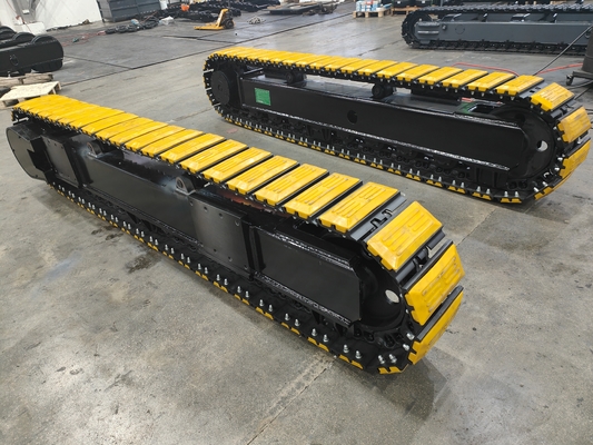 Construção 35T sistema de chassi de borracha e aço com motor de viagem hidráulico