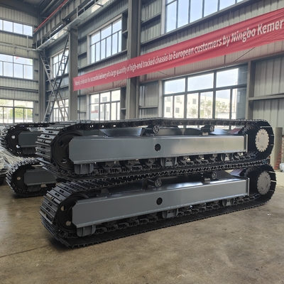 Plataforma de subcarroça de engatinho de borracha elétrica personalizada 20T para indústria agrícola