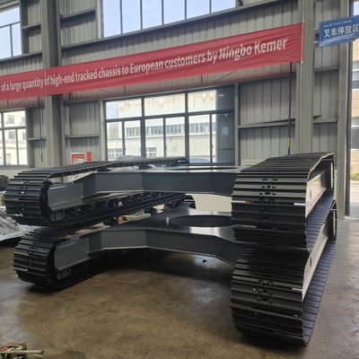 Plataforma de subcarroça de engatinho de borracha elétrica personalizada 20T para indústria agrícola
