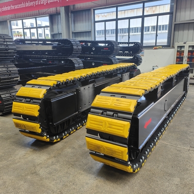 Chassi de rolamento de aço de 35 toneladas para escavadeiras e equipamentos de transporte Excelente desempenho