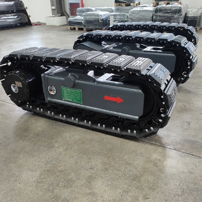 Chassis de 5 toneladas de aço e 8 toneladas de travagem de borracha para protecção da plataforma de perfuração