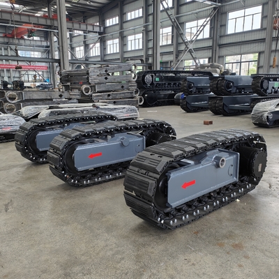 Chassis de 5 toneladas de aço e 8 toneladas de travagem de borracha para protecção da plataforma de perfuração