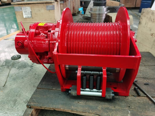 Guincho hidráulico de tambor único de aço de 3 toneladas com fonte de energia hidráulica