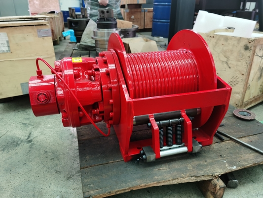 Guincho hidráulico de tambor único de aço de 3 toneladas com fonte de energia hidráulica