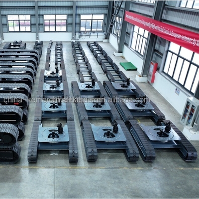Chassis de subcarro de pista para mineração triturador móvel em oficinas de reparação de máquinas