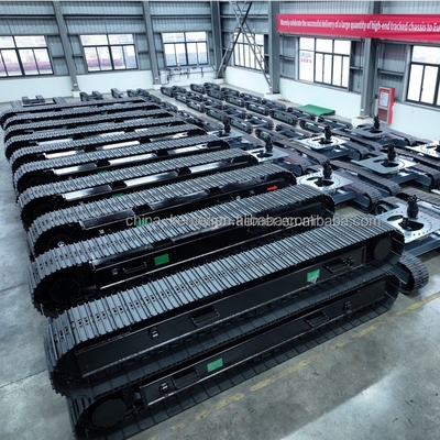 Chassis de subcarro de pista para mineração triturador móvel em oficinas de reparação de máquinas