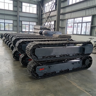 Pistas de borracha para escavadeiras Chassis Crawler Undercarriage Durabilidade excepcional