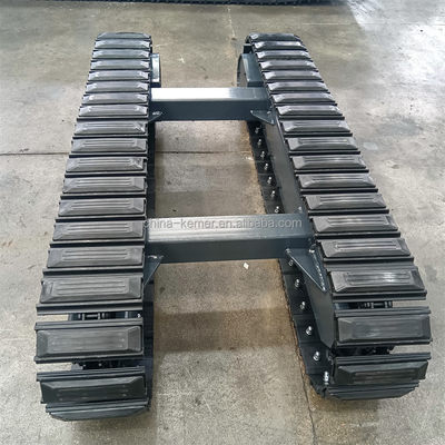 Pistas de borracha para escavadeiras Chassis Crawler Undercarriage Durabilidade excepcional
