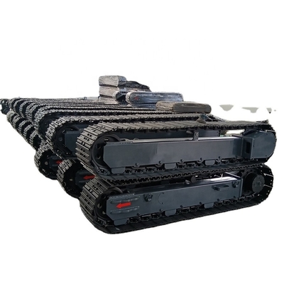 Chassis de carris de aço pesado de 25 toneladas para máquinas industriais e para carroças resistentes