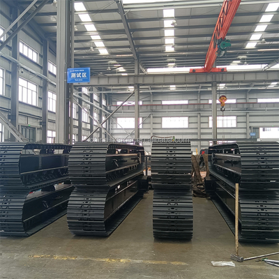 Chassis de carris de aço pesado de 25 toneladas para máquinas industriais e para carroças resistentes