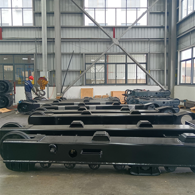 Chassis de carris de aço pesado de 25 toneladas para máquinas industriais e para carroças resistentes