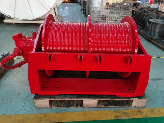 Classe industrial 0-650KN Capacidade Motor hidráulico Guincho de tambor duplo para industrial