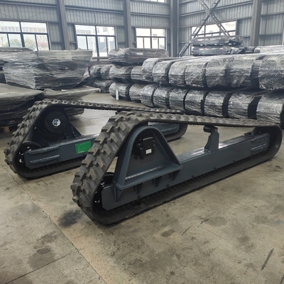 Lojas de reparação de máquinas Todos os terrenos Customizado Chassi de sub-carro de trilhos de aço de borracha