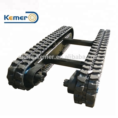 KRT3000 Mini Chassis de trilho de borracha para equipamento de transporte de pequenas cargas