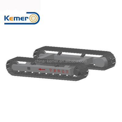 Motor de viagem e caixa de engrenagens motorizadas Chassis de pista de 12 toneladas para manuseio de materiais resistentes