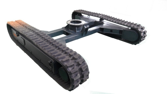 Chassi de 6 toneladas de trilho de borracha para lojas de materiais de construção e velocidade de 0-3.8 km/h