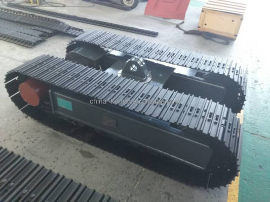 Apoio técnico em vídeo após o serviço de tração do chassi, do sub-carro para mineração de energia